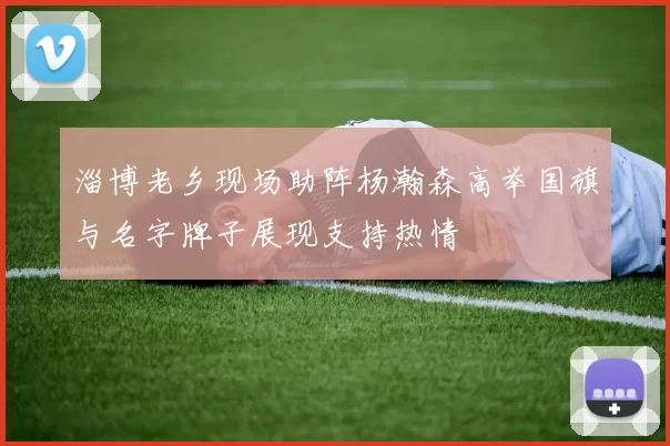 淄博老乡现场助阵杨瀚森高举国旗与名字牌子展现支持热情